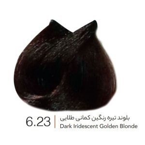 رنگ مو بلوند تیره رنگین کمانی طلایی وینکور VINCOR شماره 6.23