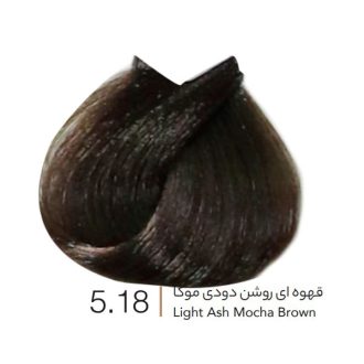 رنگ موی قهوه ای روشن دودی موکا وینکور VINCOR شماره 5.18