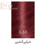 رنگ موی شرابی آتشین کیت زی فام شماره 6.66