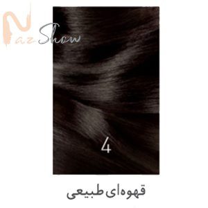 رنگ موی قهوه ای طبیعی کیت زی فام شماره 4