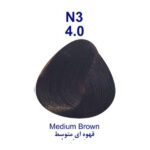 رنگ مو قهوه ای متوسط پیگار شماره 4.0