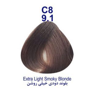رنگ موی بلوند دودی خیلی روشن پیگار شماره 9.1