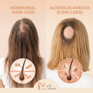 علت ریزش موی سکهای و هورمونی در زنان