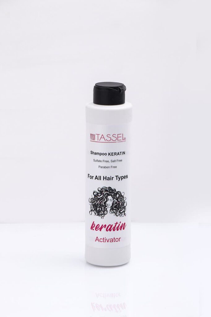 شامپو اکتیواتور موهای فر حاوی کراتین تاسلاین