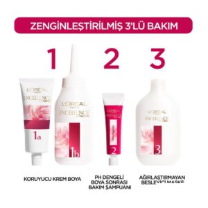 رنگ موی لورال 3.11 قهوه ای تیره دودی سری Excellence cool creme