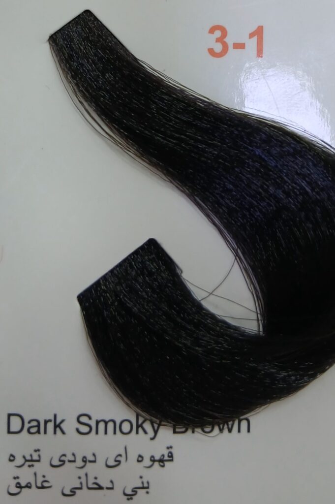 رنگ موی شماره 3/1 قهوه ای دودی تیره پیگو