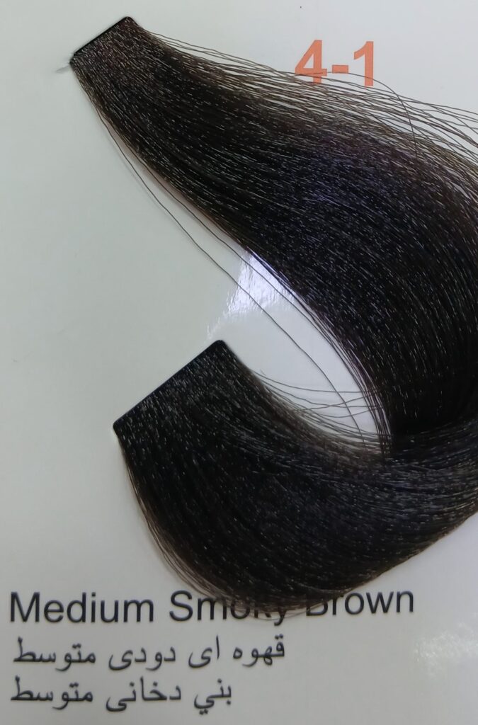 رنگ موی شماره 4/1 قهوه ای دودی متوسط پیگو