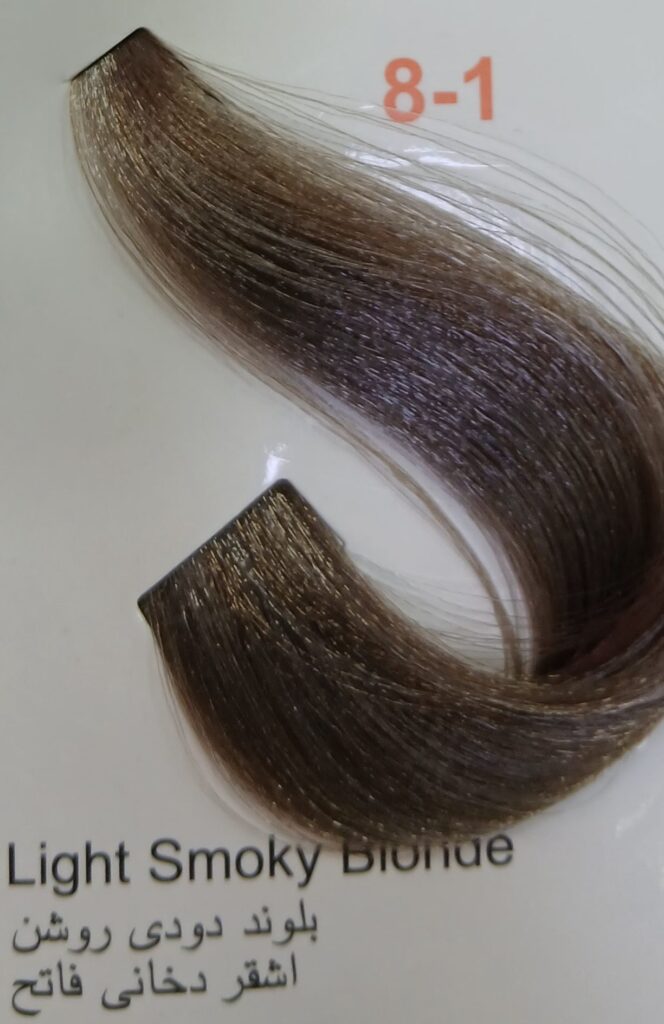 رنگ موی شماره8/1 بلوند دودی روشن پیگو