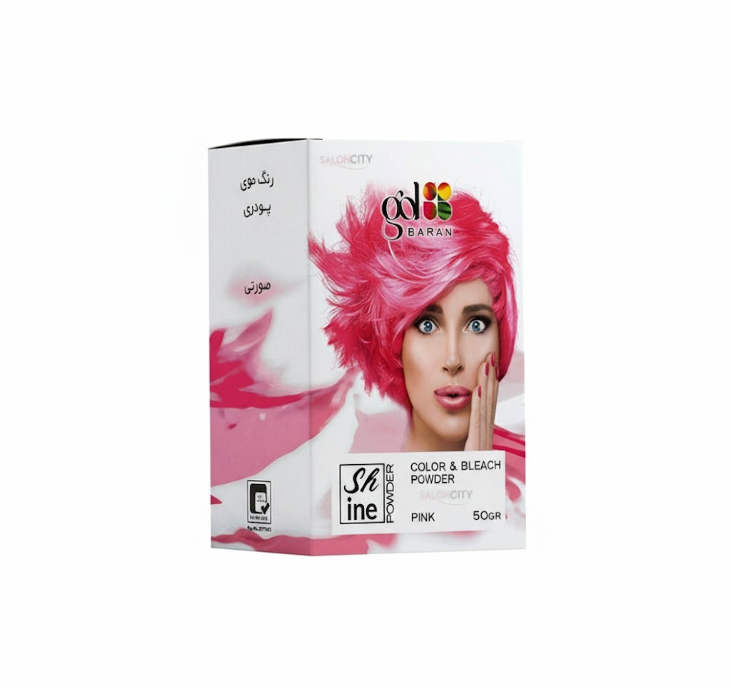 پودر دکلره صورتی 50 میل گلباران