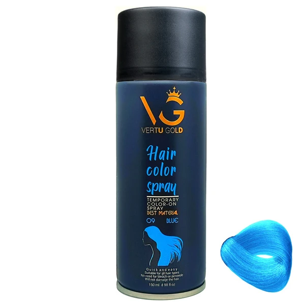 اسپری رنگ موی موقت آبی ورتوگلد