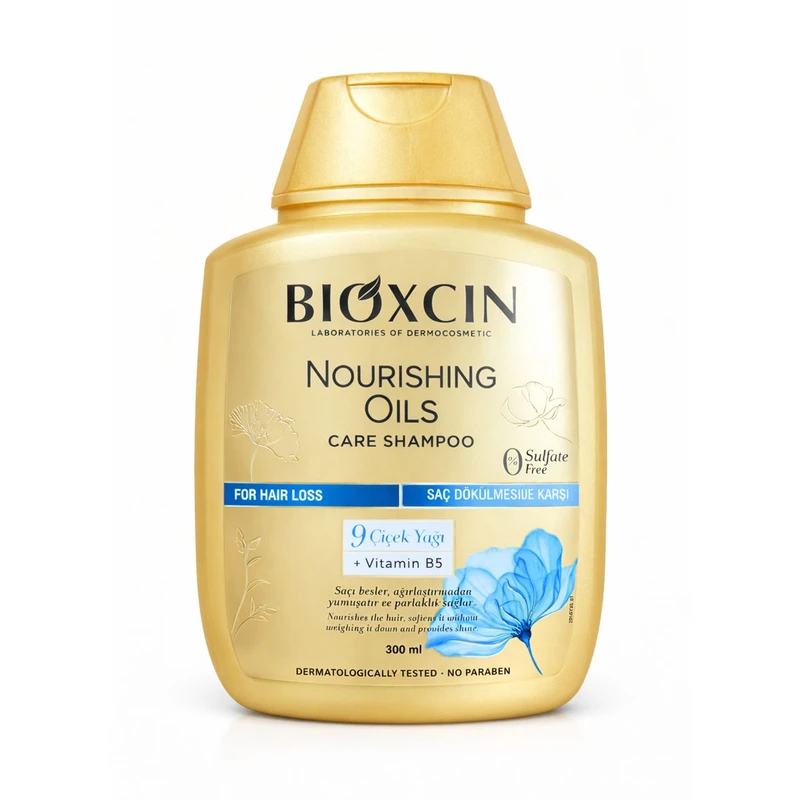 شامپو تقویت کننده و ترمیم کننده مو بیوکسین مدل Nourishing Oils Careحجم 300 میل